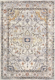 Dynamic Rugs MABEL 4094-159 Ivory and Navy and Multi
